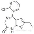 5-（o-クロロフェニル）-7-エチル-1,3-ジヒドロ-2H-チエノ（2,3-e）（1,4）ジアゼピン-2-オンCAS 33671-37-3
